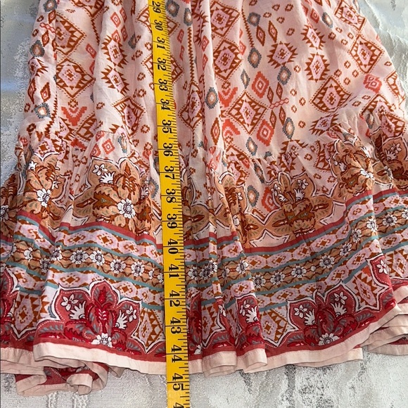 Aqua Red and Orange Patterned Size XS - Picture 11 of 13